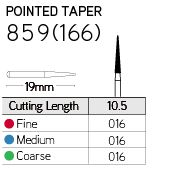 Galil Multi Use Diamond Bur Pointed Taper 859 - Image 2
