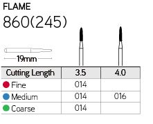 Galil Multi Use Diamond Bur Flame 860 - Image 2
