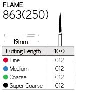 Galil Multi Use Diamond Bur Flame 863 - Image 2