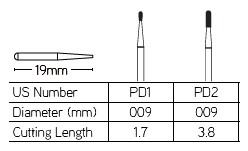 DynaCut Crown Cutter Bur PD1 - Image 2
